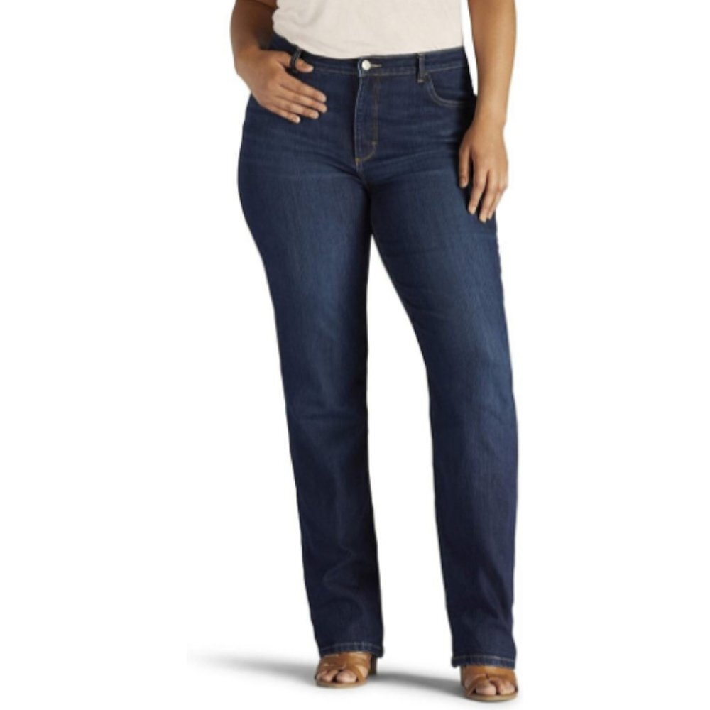 **Lee** Women’s Instantly Slims Straight Leg Jean Classic Fit Heritage 18L NWOT